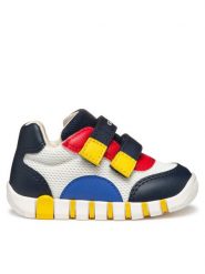 Geox Sneakersy B Iupidoo B3555C 01454 C0899 Granatowy. Niebieskie buty sportowe chłopięce Geox, bez wzorów, ze skóry, bez zapięcia. Za 139.99 zł.