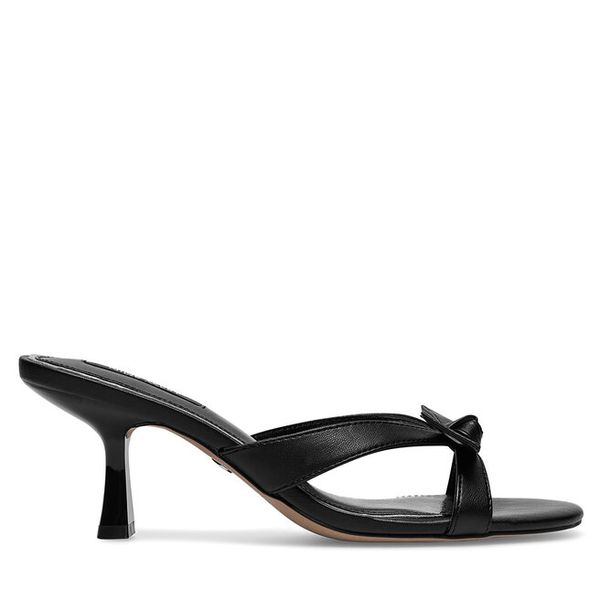 Klapki Nine West. Czarne klapki damskie Nine West, bez wzorów, bez obcasa. Za 183.99 zł.