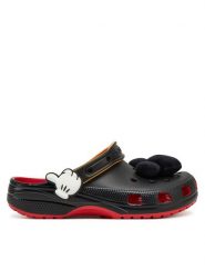 Crocs Klapki Mickey IAM Classic Clog 209895 Czarny. Czarne klapki męskie Crocs, z tworzywa sztucznego. Za 319.99 zł.