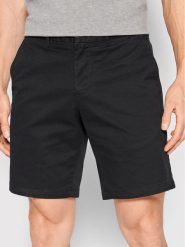 Tommy Hilfiger Szorty materiałowe Brooklyn MW0MW23563 Czarny Regular Fit. Czarne szorty męskie Tommy Hilfiger, m, bez wzorów, z bawełny. Za 199.99 zł.
