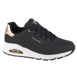 Buty do chodzenia damskie, Skechers Uno-Golden Air. Czarne obuwie sportowe damskie Skechers, bez wzorów, trekkingowe. Za 349.99 zł.