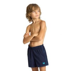 Szorty do pływania dla dzieci Arena Junior Bywax. Niebieskie szorty dla chłopców Arena, bez wzorów, z materiału, klasyczne. Za 51.98 zł.