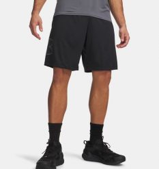 Spodenki treningowe męskie UNDER ARMOUR UA TECH GRAPHIC SHORT. Czarne szorty męskie Under Armour, l, bez wzorów, biznesowe. Za 89.99 zł.
