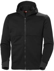 HELLY HANSEN Tech Hooded Midlayer Sweater, black 4XL. Czarne bluzy męskie Russell Athletic, m, bez wzorów, bez kaptura. Za 359.43 zł.