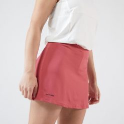 Spódniczka tenisowa damska Artengo Dry Essential 100. Czerwone spódnice damskie ARTENGO, xl, bez wzorów, z elastanu, sportowe, sportowe. Za 49.99 zł.
