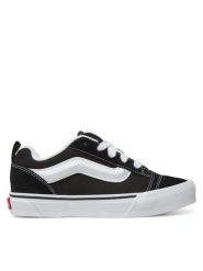 Vans Knu Skool Tenisówki damskie. Czarne trampki i tenisówki damskie Vans, bez wzorów, z gumy, klasyczne, przed kostkę, bez zapięcia. Za 239.99 zł.