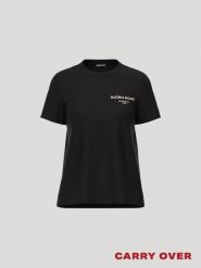 Bjorn_borg BORG ESSENTIAL 1 T-SHIRT damska — BLACK BEAUTY. Czarne t-shirty damskie Björn Borg, l, bez wzorów, z materiału, klasyczne, bez kołnierzyka. Za 173.00 zł.