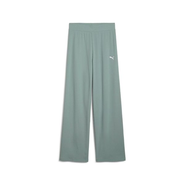 Puma Spodnie Ess Elevated High-Waist Straight 68502530. Zielone spodnie sportowe damskie Puma, m, bez wzorów. Za 120.99 zł.