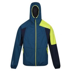 Męska Lekka Kurtka Soft Shell Tarvos VII. Niebieskie kurtki męskie Regatta, l, bez wzorów, z materiału, z kapturem. Za 142.99 zł.