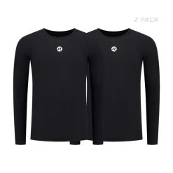 Koszulka termiczna rowerowa męska Rogelli Core 2-pak. Czarne koszule męskie Rogelli, m, bez wzorów, bez kołnierzyka, bez ramiączek. Za 253.99 zł.