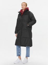 Tommy Hilfiger Płaszcz zimowy New York WW0WW39749 Czarny Relaxed Fit. Czarne kurtki damskie Tommy Hilfiger, na zimę, xl, bez wzorów, z syntetyku, bez kaptura. Za 939.99 zł.
