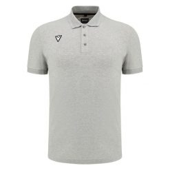 Polo Macron Athleisure SCE Lindos. Szare koszulki polo męskie Macron, m, bez wzorów, bez kołnierzyka, bez ramiączek. W wyprzedaży za 220.80 zł.