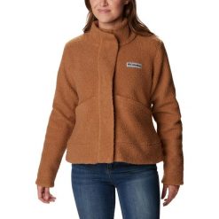 Kurtka uliczna damska Columbia Panorama Snap Fleece. Brązowe kurtki damskie Columbia, l, bez wzorów, z polaru, bez kaptura. Za 559.00 zł.