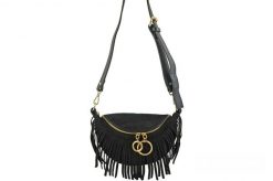 Saszetka zamszowa boho BARBERINI'S czarna 973-1. Czarne torby na ramię damskie Barberinis, bez wzorów, ze skóry, boho, przez ramię, zamszowe, bez dodatków. Za 199.99 zł.