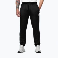 Spodnie męskie Pitbull Track San Diego. Czarne spodnie sportowe męskie PITBULL, m, bez wzorów, z bawełny. Za 209.99 zł.