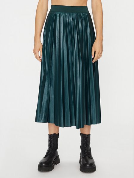 Vila Spódnica plisowana Nitban 14063241 Zielony Regular Fit. Zielone spódnice damskie Vila, s, bez wzorów, z syntetyku, plisowane. Za 79.99 zł.