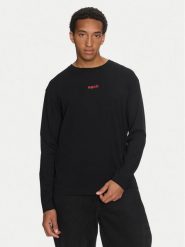 Hugo Longsleeve 50522302 Czarny Regular Fit. Czarne bluzki z długim rękawem męskie Hugo, m, bez wzorów, z bawełny, bez kołnierzyka. Za 199.99 zł.