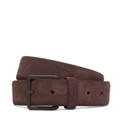 Pasek HUGO. Brązowe paski damskie Hugo, bez wzorów. Za 299.99 zł.