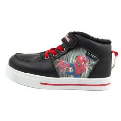 Leomil Buty zimowe za kostkę Spiderman PC-0053724 czarne. Czarne buty zimowe chłopięce bez wzorów, ze skóry ekologicznej, za kostkę, bez zapięcia. Za 310.47 zł.