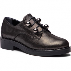 Oxfordy SERGIO BARDI - Bagolino FW127364918HB 701. Czarne półbuty damskie Sergio Bardi, z nubiku. Za 289.00 zł.