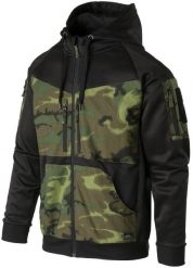 Helikon-Tex Bluza Rogue Hoodie (FullZip) - Czarny/ERDL (BL-RHF-PO-011PA-B07). Czarne bluzy męskie HELIKON-TEX, m, bez wzorów, bez kaptura. Za 257.96 zł.