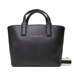Torebka Tommy Hilfiger. Czarne torebki do ręki damskie Tommy Hilfiger, bez wzorów, klasyczne, bez dodatków. Za 359.99 zł.