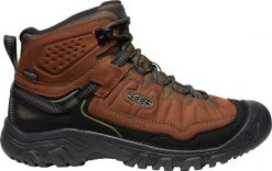 Buty trekkingowe męskie Keen Targhee Iv Mid Wp. Brązowe trekkingi męskie Keen, za kostkę, trekkingowe. Za 886.00 zł.