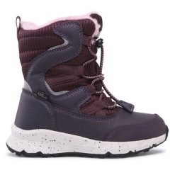 Śniegowce Leaf. Fioletowe buty zimowe dziewczęce Leaf, bez zapięcia. Za 499.99 zł.