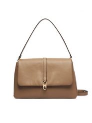 Tommy Hilfiger Torebka Th Libre Satchel AW0AW19197 Beżowy. Brązowe torebki do ręki damskie Tommy Hilfiger, bez wzorów, ze skóry, bez dodatków. Za 699.99 zł.