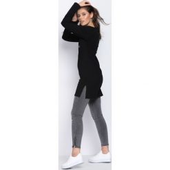Czarna Tunika Follow My Lead. Tuniki damskie marki bonprix. Za 44.99 zł.