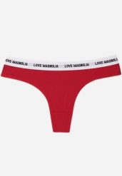 Czerwone Majtki Stringi z Bawełną Ozdobione Napisami Amero. Czerwone stringi damskie Renee, l, bez wzorów, z bawełny. Za 7.99 zł.