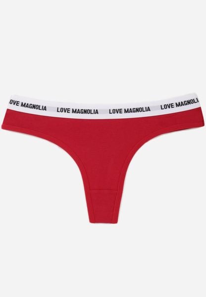Czerwone Majtki Stringi z Bawełną Ozdobione Napisami Amero. Czerwone stringi damskie Renee, l, bez wzorów, z bawełny. Za 6.99 zł.