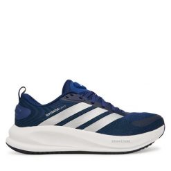 Buty do biegania adidas. Niebieskie buty sportowe męskie Adidas, bez zapięcia, do biegania. Za 399.99 zł.