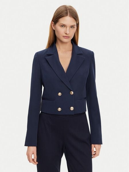 Guess Marynarka W5GN67 WH9Y2 Granatowy Regular Fit. Niebieskie żakiety damskie Guess, l, z aplikacjami, z syntetyku. Za 299.99 zł.