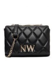 Nine West Torebka CEO-CHARLOTTE-I-S22558 Czarny. Czarne torebki do ręki damskie Nine West, bez wzorów, z materiału, bez dodatków. Za 189.99 zł.