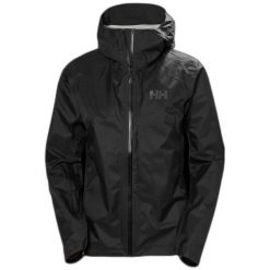 Damska kurtka wodoodporna Helly Hansen Verglas Micro Shell. Czarne kurtki damskie Helly Hansen, bez wzorów, bez kaptura. W wyprzedaży za 667.50 zł.