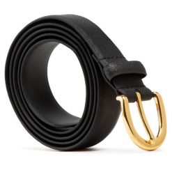 Pasek Damski LAUREN RALPH LAUREN. Czarne paski damskie Lauren Ralph Lauren, bez wzorów. Za 219.99 zł.