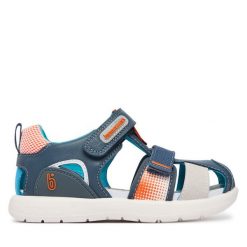 Sandały Biomecanics. Niebieskie sandały chłopięce Biomecanics, bez zapięcia. Za 289.99 zł.
