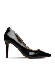 Nine West Szpilki CEO-CD23029-1 Czarny. Czarne szpilki damskie Nine West, bez wzorów, ze skóry, bez obcasa, bez zapięcia. Za 229.99 zł.