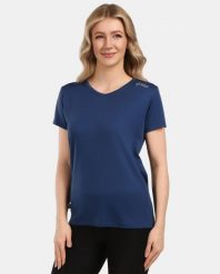Damska koszulka funkcyjna Kilpi DIMA-W. Niebieskie t-shirty damskie Kilpi, s, bez wzorów, z materiału, bez kołnierzyka. Za 112.21 zł.