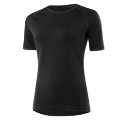 Koszulka damska Löffler Transtex® Merino. Czarne koszulki sportowe damskie LOFFLER, l, bez wzorów, z dzianiny, bez kołnierzyka, bez ramiączek, rowerowe. Za 327.05 zł.