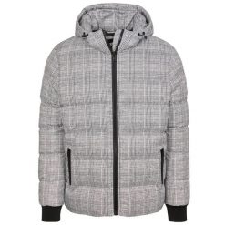 Parka Urban Classic hooded Check. Białe parki męskie Urban Classics, na zimę, m, bez wzorów, bez kaptura. Za 422.00 zł.