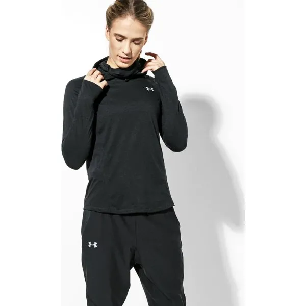 Under Armour Bluza Ua Swyft Funnel Hoodie , czarny, rozmiar XS. Czarne bluzy damskie Under Armour, s, bez wzorów, z materiału, bez kaptura. W wyprzedaży za 149.99 zł.