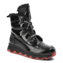 Czarne Botki Artiker Modne Ocieplane Buty. Czarne botki damskie Artiker, na wiosnę, z futra, bez obcasa, bez zapięcia. Za 279.00 zł.
