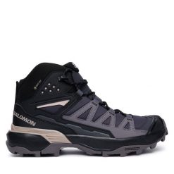 Trekkingi Salomon. Szare obuwie sportowe damskie Salomon, trekkingowe. Za 709.99 zł.