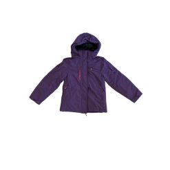 Parka dziewczęca Peak Mountain Gadika. Fioletowe kurtki i płaszcze dla dziewczynek Peak Mountain, na zimę, bez wzorów, z polaru, długie, z kapturem. Za 180.50 zł.