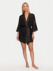 Guess Szlafrok Monica O4BX18 WFFQ0 Czarny. Czarne szlafroki damskie Guess, l, z aplikacjami, z syntetyku, bez ramiączek, bez kaptura. Za 329.99 zł.