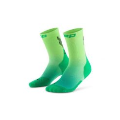 Damskie sportowe skarpety kompresyjne do połowy łydki Core Run gradient CEP. Czerwone skarpety damskie CEP, bez wzorów, z elastanu. Za 99.00 zł.