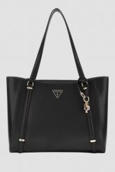 GUESS Czarna torebka damska Daryna II. Czarne torebki do ręki damskie Guess, z aplikacjami, ze skóry, bez dodatków. W wyprzedaży za 521.99 zł.