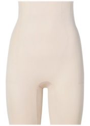 Spodnie modelujące, silny stopień modelowania sylwetki. Czarne bielizna wyszczuplająca bonprix, bez wzorów, ze skóry. Za 99.99 zł.